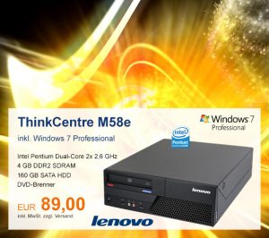Top-Angebot: Lenovo ThinkCentre M58e nur 89 €