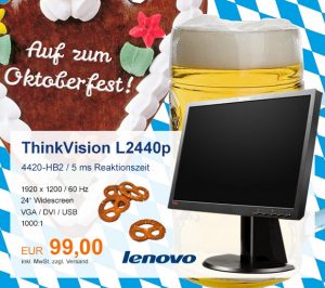 Top-Angebot: Lenovo ThinkVision L2440p nur 99 €