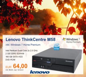 Top-Angebot: Lenovo ThinkCentre M58 nur 64 €