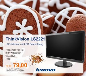 Top-Angebot: Lenovo ThinkVision LS2221 nur 79 €