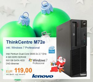 Top-Angebot: Lenovo ThinkCentre M72e nur 119 €