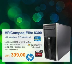 Top-Angebot: HP/Compaq Elite 8300 nur 399 €
