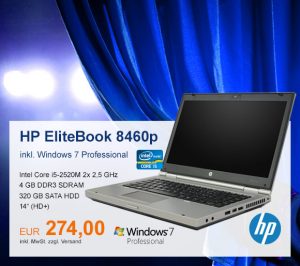 Top-Angebot: HP EliteBook 8460p nur 274 €
