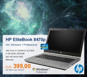 Top-Angebot: HP EliteBook 8470p nur 399 €