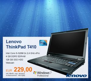 Top-Angebot: Lenovo ThinkPad T410 nur 229 €