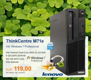 Top-Angebot: Lenovo ThinkCentre M71e nur 119 €