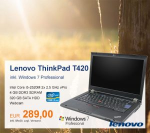 Top-Angebot: Lenovo ThinkPad T420 nur 289 €