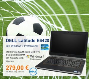Top-Angebot: DELL Latitude E6420 nur 279 €