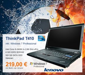 Top-Angebot: Lenovo Thinkpad T410 nur 219 €