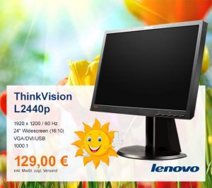 Top-Angebot: Lenovo ThinkVision L2440p nur 129 €