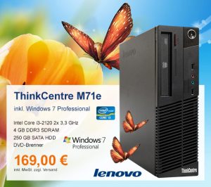 Top-Angebot: Lenovo ThinkCentre M71e nur 169 €