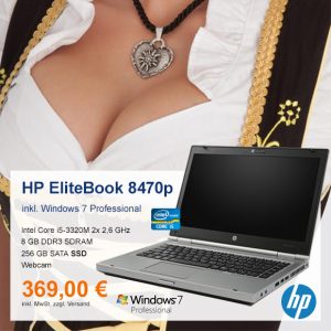 Top-Angebot: HP EliteBook 8470p nur 369 €