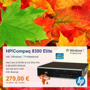 Top-Angebot: HP Compaq 8300 Elite nur 279 €