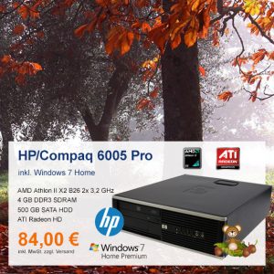 Top-Angebot: HP/Compaq 6005 Pro SFF nur 84 €