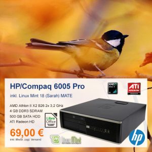 Top-Angebot: HP/Compaq 6005 Pro (SFF) nur 69 €