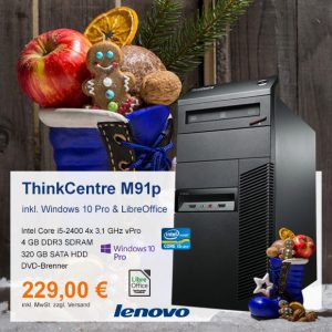 Top-Angebot: Lenovo ThinkCentre M91p nur 229 €