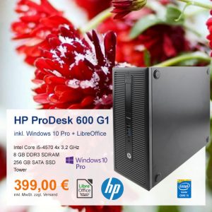 Top-Angebot: HP ProDesk 600 G1 nur 399 €