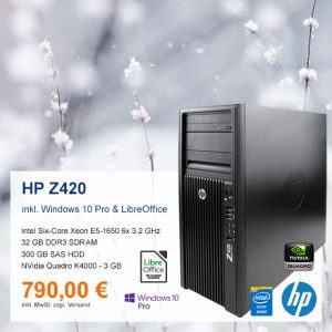 Top-Angebot: HP Z420 nur 790 €