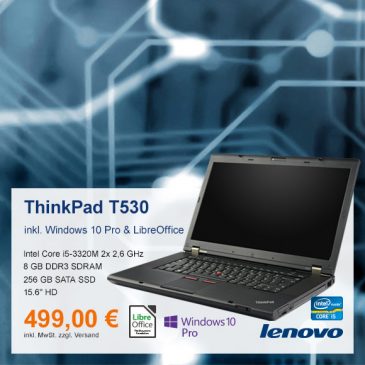 Top-Angebot: Lenovo ThinkPad T530 nur 499 €