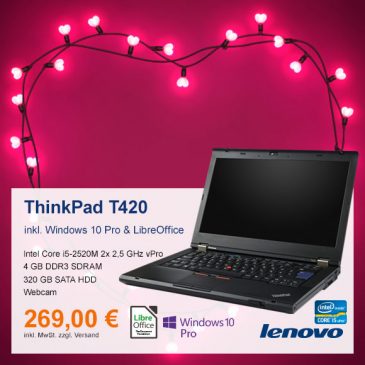 Top-Angebot: Lenovo ThinkPad T420 nur 269 €