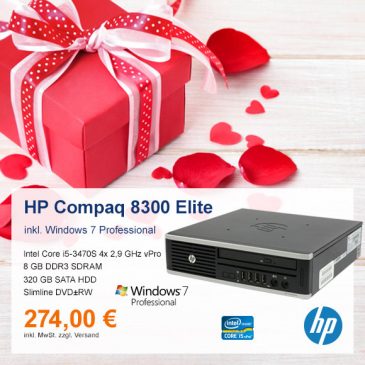Top-Angebot: HP Compaq 8300 Elite nur 274 €