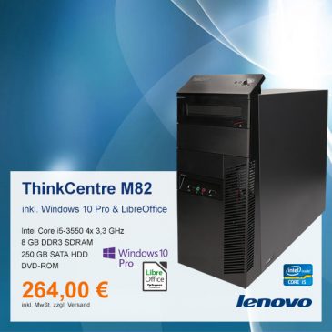 Top-Angebot: Lenovo ThinkCentre M82 nur 264 €