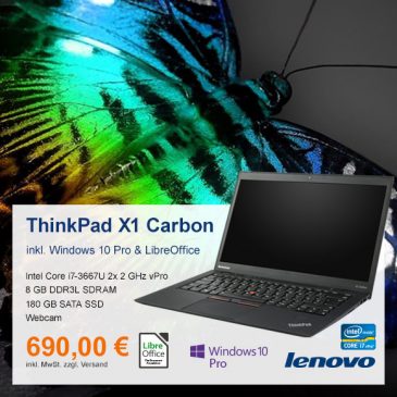 Top-Angebot: Lenovo ThinkPad X1 Carbon nur 690 €