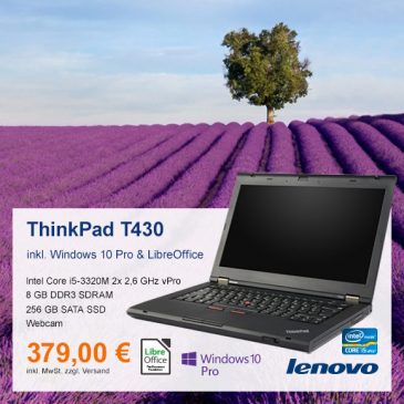 Top-Angebot: Lenovo ThinkPad T430 nur 379 €