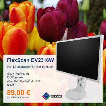 Top-Angebot: Eizo FlexScan EV2316W nur 89 €