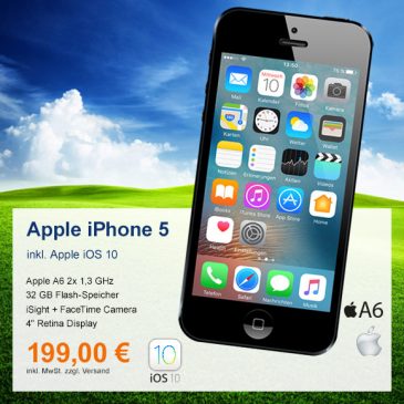 Top-Angebot: Apple iPhone 5 nur 199 €