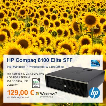 Top-Angebot: HP Compaq 8100 Elite SFF nur 129 €