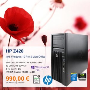 Top-Angebot: HP Z420 nur 990 €