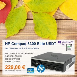 Top-Angebot: HP Compaq 8300 Elite USDT nur 229 €
