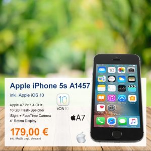 Top-Angebot: Apple iPhone 5s A1457 nur 179 €