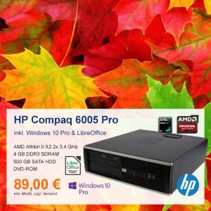 Top-Angebot: HP Compaq 6005 Pro SFF nur 89 €