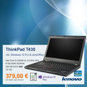 Top-Angebot: Lenovo ThinkPad T430 nur 379 €