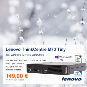 Top-Angebot: Lenovo ThinkCentre M73 Tiny nur 149 €