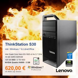 Top-Angebot: Lenovo ThinkStation S30 nur 620 €