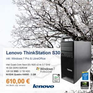Top-Angebot: Lenovo ThinkStation S30 nur 610 €