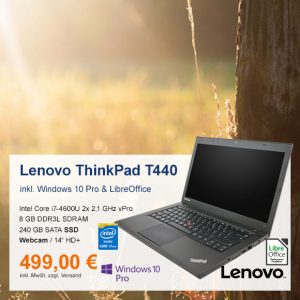 Top-Angebot: Lenovo ThinkPad T440 nur 499 €