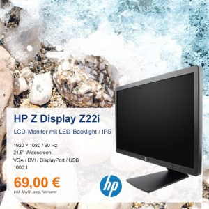 Top-Angebot: HP Z Display Z22i nur 69 €