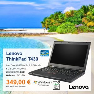 Top-Angebot: Lenovo ThinkPad T430 nur 349 €