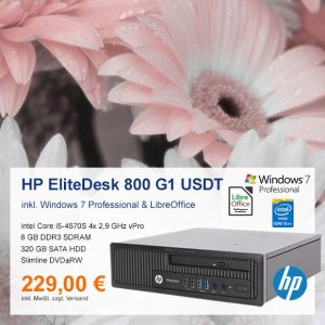 Top-Angebot: HP EliteDesk 800 G1 nur 229 €