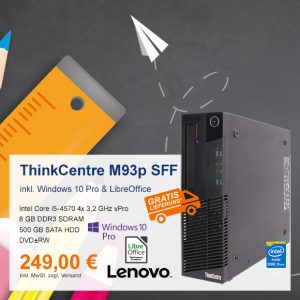 Top-Angebot: Lenovo ThinkCentre M93p nur 249 €