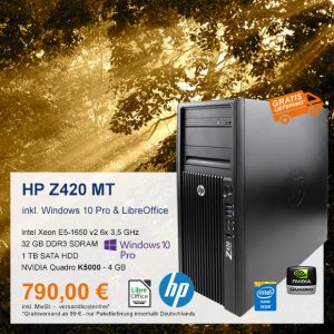 Top-Angebot: HP Z420 MT nur 790 €