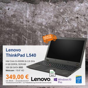 Top-Angebot: Lenovo ThinkPad L540 nur 349 €