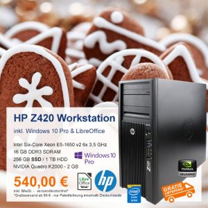 Top-Angebot: HP Z420 nur 540 €
