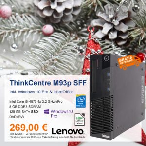 Top-Angebot: Lenovo ThinkCentre M93p nur 269 €