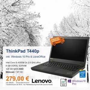 Top-Angebot: Lenovo ThinkPad T440p nur 279 €