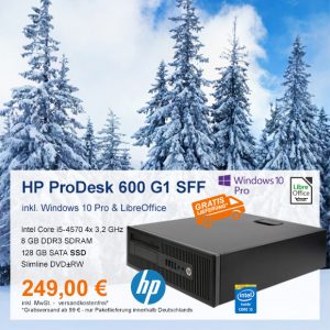 Top-Angebot: HP ProDesk 600 G1 SFF nur 249 €